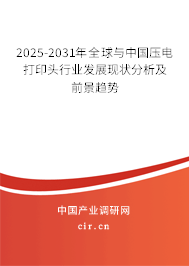 2025-2031年全球與中國(guó)壓電打印頭行業(yè)發(fā)展現(xiàn)狀分析及前景趨勢(shì)