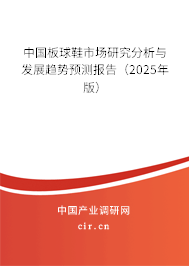 中國板球鞋市場研究分析與發(fā)展趨勢預(yù)測報告(2025年版) 中國板球鞋市場研究分析與發(fā)展趨勢預(yù)測報告(2025年版)