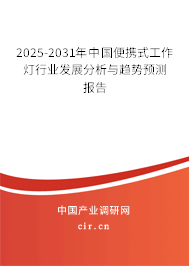 2025-2031年中國便攜式工作燈行業(yè)發(fā)展分析與趨勢預(yù)測報(bào)告