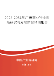 2025-2031年廣東商業(yè)物業(yè)市場研究與發(fā)展前景預(yù)測報告