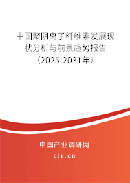 中國(guó)聚陰離子纖維素發(fā)展現(xiàn)狀分析與前景趨勢(shì)報(bào)告（2025-2031年）
