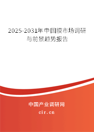 2025-2031年中國膜市場調(diào)研與前景趨勢報告