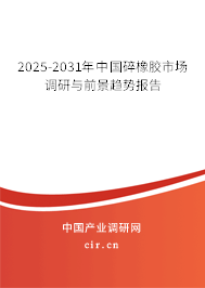 2025-2031年中國碎橡膠市場調研與前景趨勢報告