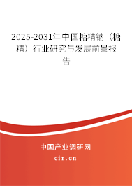2025-2031年中國糖精鈉（糖精）行業(yè)研究與發(fā)展前景報告