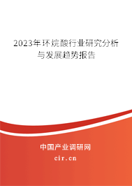 2023年環(huán)烷酸行業(yè)研究分析與發(fā)展趨勢(shì)報(bào)告