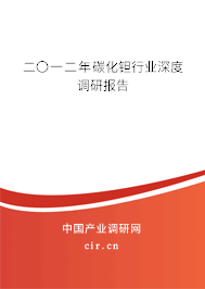 二〇一二年碳化鉭行業(yè)深度調(diào)研報(bào)告