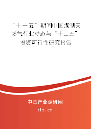 “十一五”期間中國煤制天然氣行業(yè)動態(tài)與“十二五”投資可行性研究報(bào)告