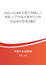 2025-2031年全球與中國α-乙?；?γ-丁內(nèi)酯市場研究分析及發(fā)展前景預(yù)測報告