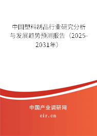 中國塑料制品行業(yè)研究分析與發(fā)展趨勢預(yù)測報告（2025-2031年）