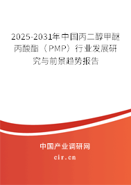 2025-2031年中國(guó)丙二醇甲醚丙酸酯（PMP）行業(yè)發(fā)展研究與前景趨勢(shì)報(bào)告