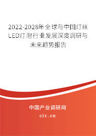 2022-2028年全球與中國燈絲LED燈泡行業(yè)發(fā)展深度調(diào)研與未來趨勢報告