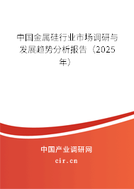 中國金屬硅行業(yè)市場調(diào)研與發(fā)展趨勢分析報(bào)告（2025年）