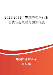 2025-2031年中國靜電粉行業(yè)現(xiàn)狀與前景趨勢預(yù)測報告