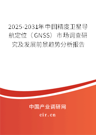 2025-2031年中國精度衛(wèi)星導航定位（GNSS）市場調查研究及發(fā)展前景趨勢分析報告