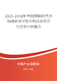 2024-2030年中國靜脈腔內(nèi)消融閉合微導(dǎo)管市場調(diào)查研究與前景分析報(bào)告