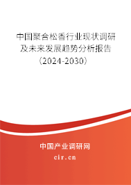 中國聚合松香行業(yè)現(xiàn)狀調(diào)研及未來發(fā)展趨勢分析報告（2024-2030）