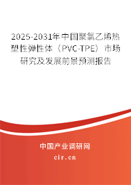 2025-2031年中國聚氯乙烯熱塑性彈性體（PVC-TPE）市場研究及發(fā)展前景預測報告