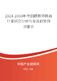 2024-2030年中國(guó)模數(shù)轉(zhuǎn)換器行業(yè)研究分析與發(fā)展趨勢(shì)預(yù)測(cè)報(bào)告