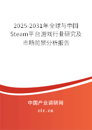 2025-2031年全球與中國Steam平臺(tái)游戲行業(yè)研究及市場(chǎng)前景分析報(bào)告