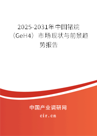 2025-2031年中國鍺烷（GeH4）市場現(xiàn)狀與前景趨勢報告
