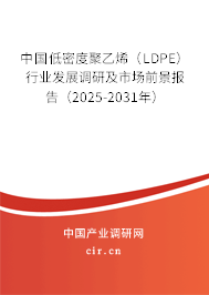 中國低密度聚乙烯（LDPE）行業(yè)發(fā)展調(diào)研及市場前景報(bào)告（2025-2031年）