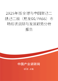 2025年版全球與中國聚己二酰己二胺（尼龍66/PA66）市場(chǎng)現(xiàn)狀調(diào)研與發(fā)展趨勢(shì)分析報(bào)告
