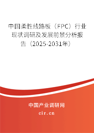 中國柔性線路板（FPC）行業(yè)現(xiàn)狀調(diào)研及發(fā)展前景分析報(bào)告（2025-2031年）