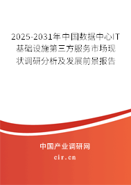2025-2031年中國數(shù)據(jù)中心IT基礎(chǔ)設(shè)施第三方服務(wù)市場(chǎng)現(xiàn)狀調(diào)研分析及發(fā)展前景報(bào)告