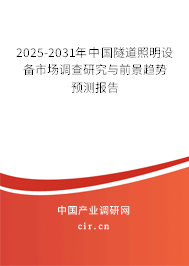 2025-2031年中國隧道照明設(shè)備市場調(diào)查研究與前景趨勢預(yù)測報告