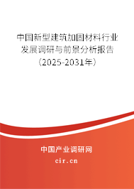 中國新型建筑加固材料行業(yè)發(fā)展調(diào)研與前景分析報告（2025-2031年）