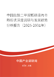 中國鹽酸二甲雙胍腸溶片市場現(xiàn)狀深度調(diào)研與發(fā)展趨勢分析報告（2025-2031年）