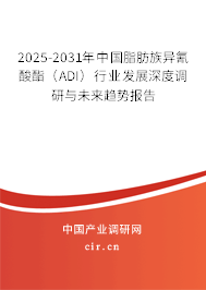 2025-2031年中國(guó)脂肪族異氰酸酯（ADI）行業(yè)發(fā)展深度調(diào)研與未來(lái)趨勢(shì)報(bào)告