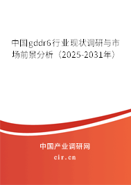 中國gddr6行業(yè)現(xiàn)狀調研與市場前景分析（2025-2031年）