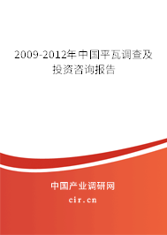 2009-2012年中國(guó)平瓦調(diào)查及投資咨詢報(bào)告