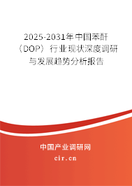 2025-2031年中國苯酐（DOP）行業(yè)現(xiàn)狀深度調(diào)研與發(fā)展趨勢分析報(bào)告