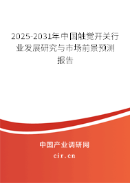 2024-2030年中國觸覺開關(guān)行業(yè)發(fā)展研究與市場前景預(yù)測報告