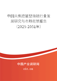 中國共焦拉曼顯微鏡行業(yè)發(fā)展研究與市場(chǎng)前景報(bào)告（2025-2031年）