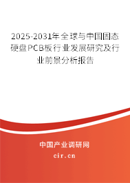 2025-2031年全球與中國固態(tài)硬盤PCB板行業(yè)發(fā)展研究及行業(yè)前景分析報告