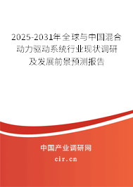 2025-2031年全球與中國混合動(dòng)力驅(qū)動(dòng)系統(tǒng)行業(yè)現(xiàn)狀調(diào)研及發(fā)展前景預(yù)測(cè)報(bào)告