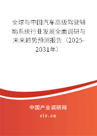 全球與中國汽車高級駕駛輔助系統(tǒng)行業(yè)發(fā)展全面調(diào)研與未來趨勢預(yù)測報(bào)告（2025-2031年）