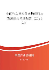 中國汽車塑料件市場調研與發(fā)展趨勢預測報告（2025年）