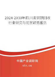 2024-2030年四川廢鋼鐵回收行業(yè)研究與前景趨勢報告 2024-2030年四川廢鋼鐵回收行業(yè)研究與前景趨勢報告