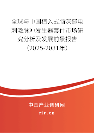 全球與中國植入式腦深部電刺激脈沖發(fā)生器套件市場(chǎng)研究分析及發(fā)展前景報(bào)告（2025-2031年）