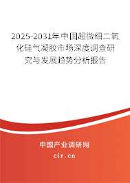 2025-2031年中國超微細(xì)二氧化硅氣凝膠市場深度調(diào)查研究與發(fā)展趨勢分析報(bào)告