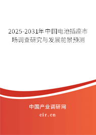 2025-2031年中國電池插座市場調查研究與發(fā)展前景預測