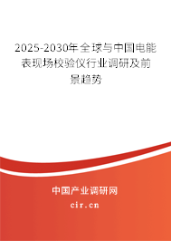 2025-2030年全球與中國電能表現(xiàn)場校驗儀行業(yè)調(diào)研及前景趨勢 2025-2030年全球與中國電能表現(xiàn)場校驗儀行業(yè)調(diào)研及前景趨勢