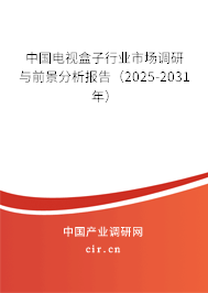 中國(guó)電視盒子行業(yè)市場(chǎng)調(diào)研與前景分析報(bào)告（2025-2031年）