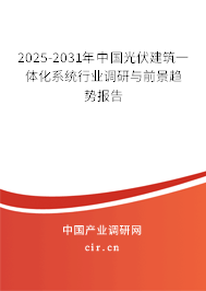 2025-2031年中國光伏建筑一體化系統(tǒng)行業(yè)調(diào)研與前景趨勢報告