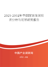 2025-2031年中國(guó)家裝發(fā)展現(xiàn)狀分析與前景趨勢(shì)報(bào)告