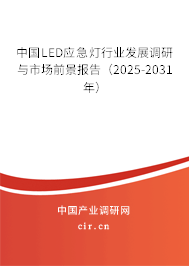 中國LED應(yīng)急燈行業(yè)發(fā)展調(diào)研與市場前景報(bào)告（2025-2031年）